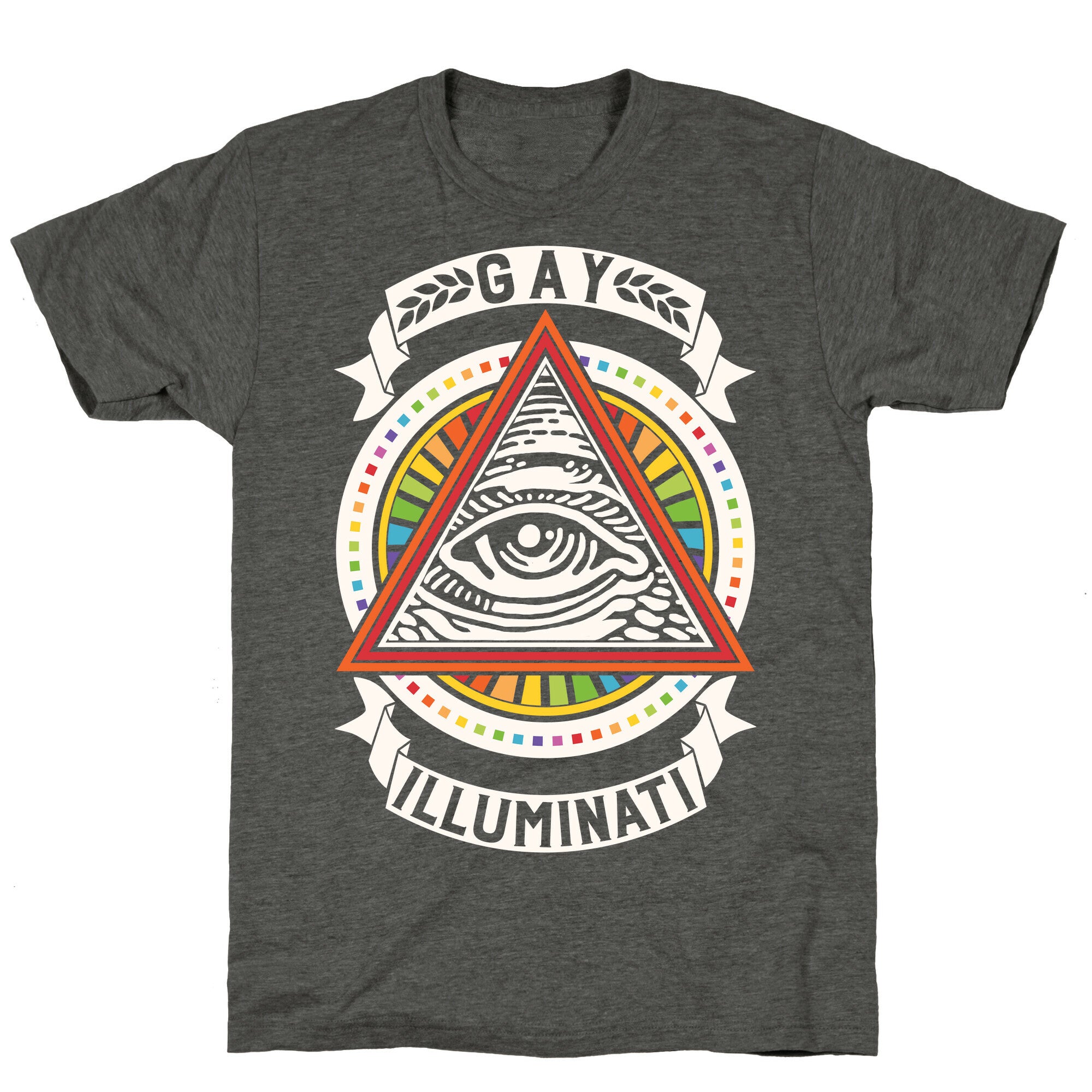 Gay Illuminati Unisex Triblend Tee